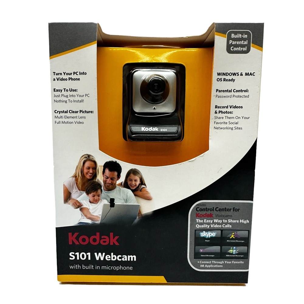 Kodak Webcam Built In‎ Microphone S101 New in Package Mac or Windows
